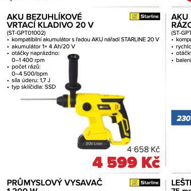 AKU BEZUHLKAT VRTAC KLADIVO 20 V