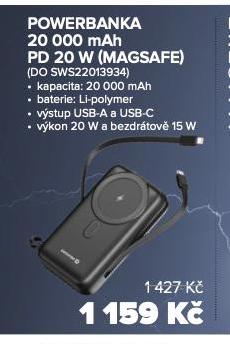 POWERBANKA 20 000 mAh