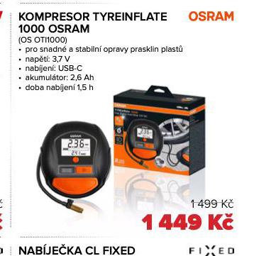 KOMPRESOR TYREINFLATE 1000 OSRAM