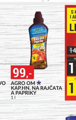 AGRO OM KAP. HNOJ. NA RAJATA A PAPRIKY