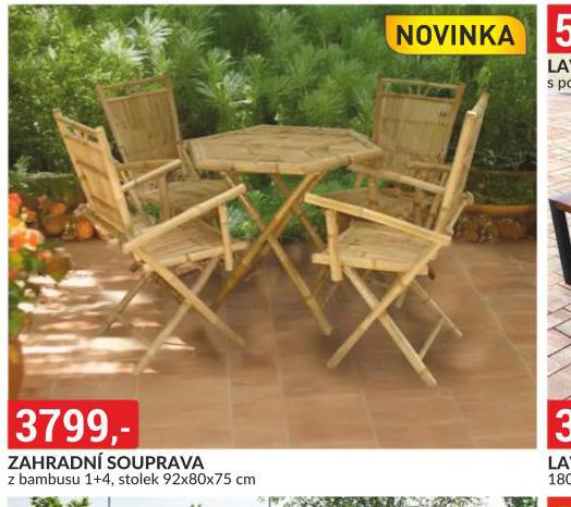 ZAHRADN SOUPRAVA Z BAMBUSU