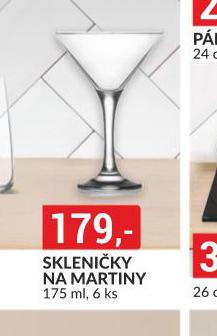 SKLENIKY NA MARTINY