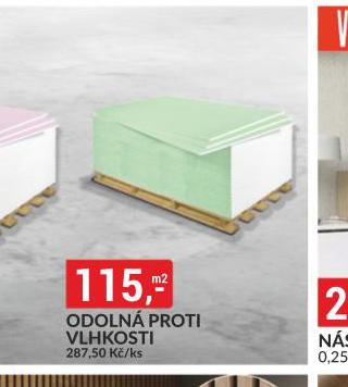 SDROKARTONOV DESKY ODOLN PROTI VLHKOSTI