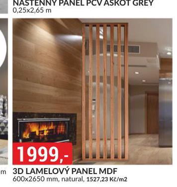 3D LAMELOV PANEL MDF