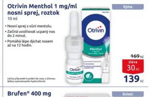 OTRIVIN MENTHOL NOSN SPREJ