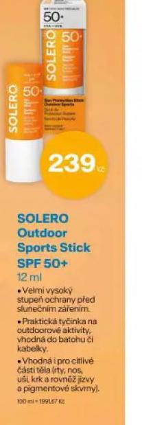 SOLERO OUTDOOR SPORTS STICKS SPF 50+