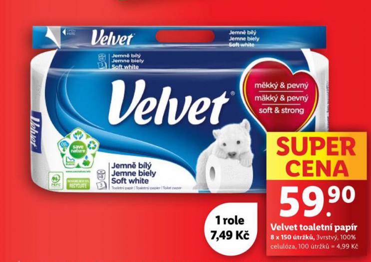 VELVET TOALETN PAPR