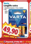 VARTA LONGLIFE EXTRA ALKALICK BATERIE