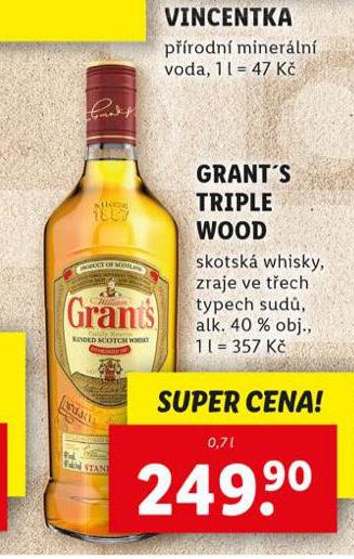 GRANT'S TRIPLE WOOD WHISKY