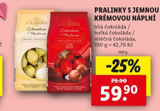 PRALINKY S JEMNOU KRMOVOU NPLN