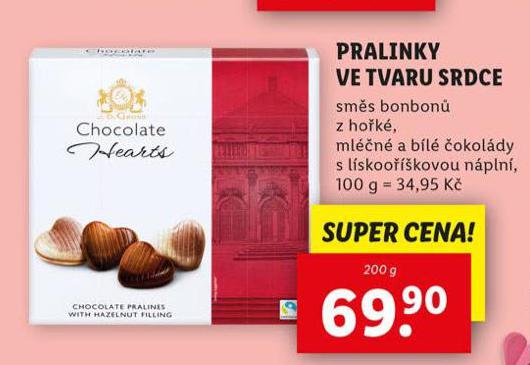 PRALINKY VE TVARU SRDCE