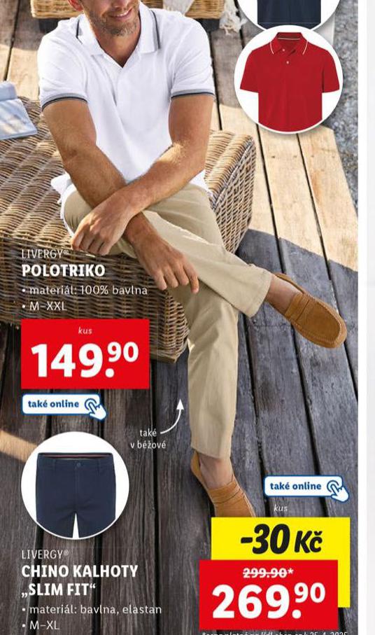 CHINO KALHOTY SLIM FIT