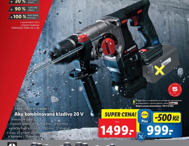 AKU KOMBINOVAN KLADIVO 20 V