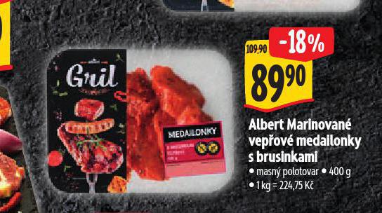 MARINOVAN VEPOV MEDAILONKY S BRUSINKAMI