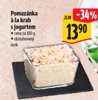 POMAZNKA  LA KRAB S JOGURTEM
