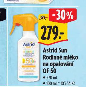 ASTRID SUN RODINN MLKO NA OPALOVN