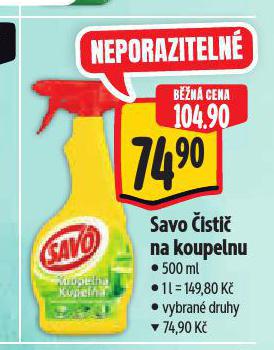 SAVO ISTI NA KOUPELNY