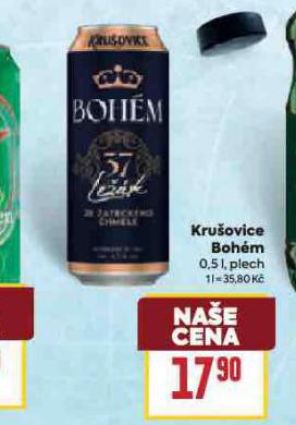 PIVO KRUOVICE BOHM