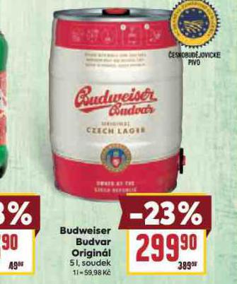 PIVO BUDWEISER BUDVAR