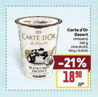 CARTE D'OR SMETANOV DEZERT