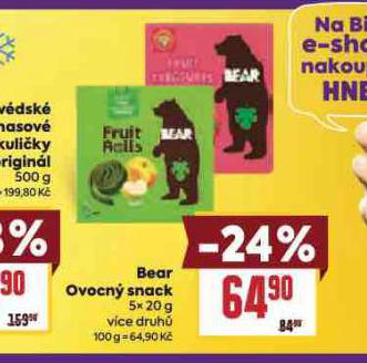 BEAR OVOCN SNACK