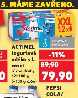 ACTIMEL JOGURTOV MLKO S L.CASEI