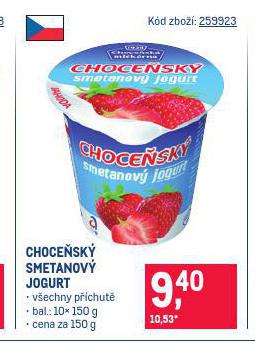 CHOCESK SMETANOV JOGURT