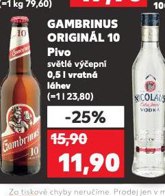 PIVO GAMBRINUS ORIGINL