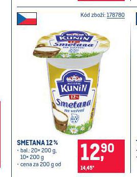 KUNN SMETANA NA VAEN 12%