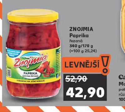 ZNOJMIA PAPRIKA