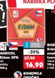 AGRISOL EIDAM 30% PLÁTKY