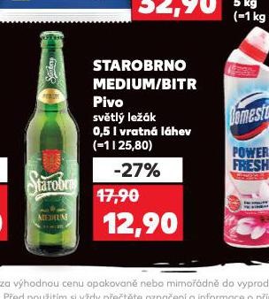 PIVO STAROBRNO MEDIUM / BITR