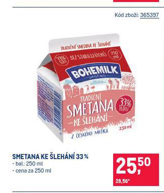 BOHEMILK SMETANA KE LEHN