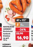 KOSTELECKÁ ŠUNKOVÁ KLOBÁSA NA GRIL