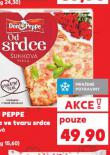 DON PEPPE PIZZA VE TVARU SRDCE