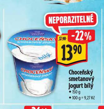 CHOCESK SMETANOV JOGURT