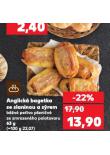 ANGLICKÁ BAGETKA SE SLANINOU S SÝREM