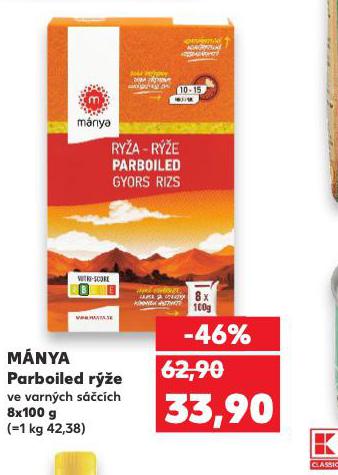 MNYA PARBOILED RݎE
