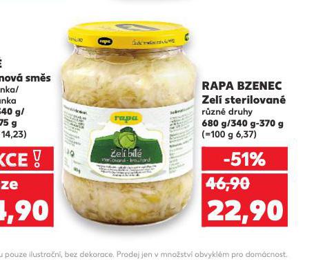 RAPA BZENEC ZEL STERILOVAN