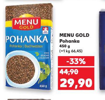MENU GOLD POHANKA