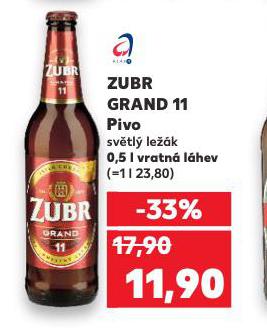 PIVO ZUBR GRAND 11