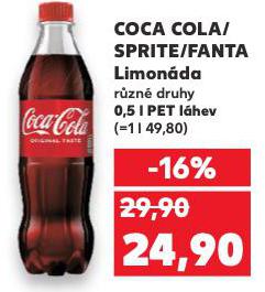 COCA COLA, FANTA, SPRITE