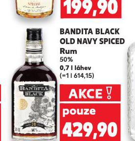 NABDITA BLACK OLD NAVY SPICED RUM