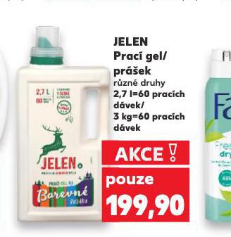 JELEN GEL, PREK NA PRAN