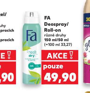 FA DEOSPRAY / ROLL-ON