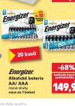 ENERGIZER ALKALICKÉ BATERIE