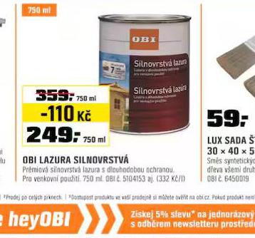 OBI LAZURA SILNOVRSTV