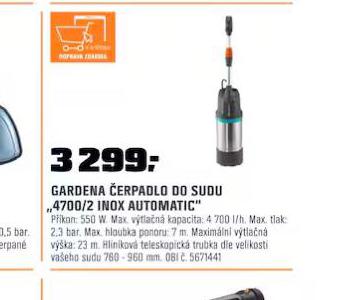 GARDENA ERPADLO DO SUDU