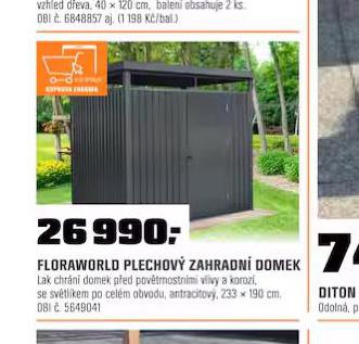 PLECHOV ZAHRADN DOMEK