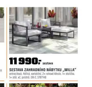 SESTAVA ZAHRADNHO NBYTKU WILLA